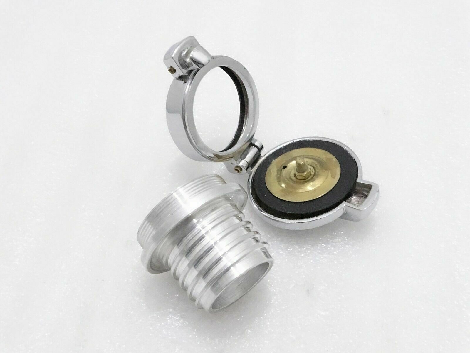 2'' MONZA Flip up Fuel Tank Cap Alloy & Neck For Norton BSA TRIUMPH