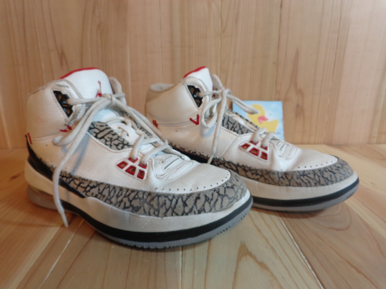 2008 Nike Air Jordan 3 IIV Youth Size 7 White Cement High 2008 Nike Air Jordan 3 IIV Youth Size 7 White Cement High