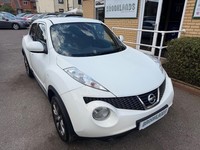 2013 Nissan Juke 1.6 White Tekna 5 Door Leather Interior Sat Nav Bluetooth 44mpg