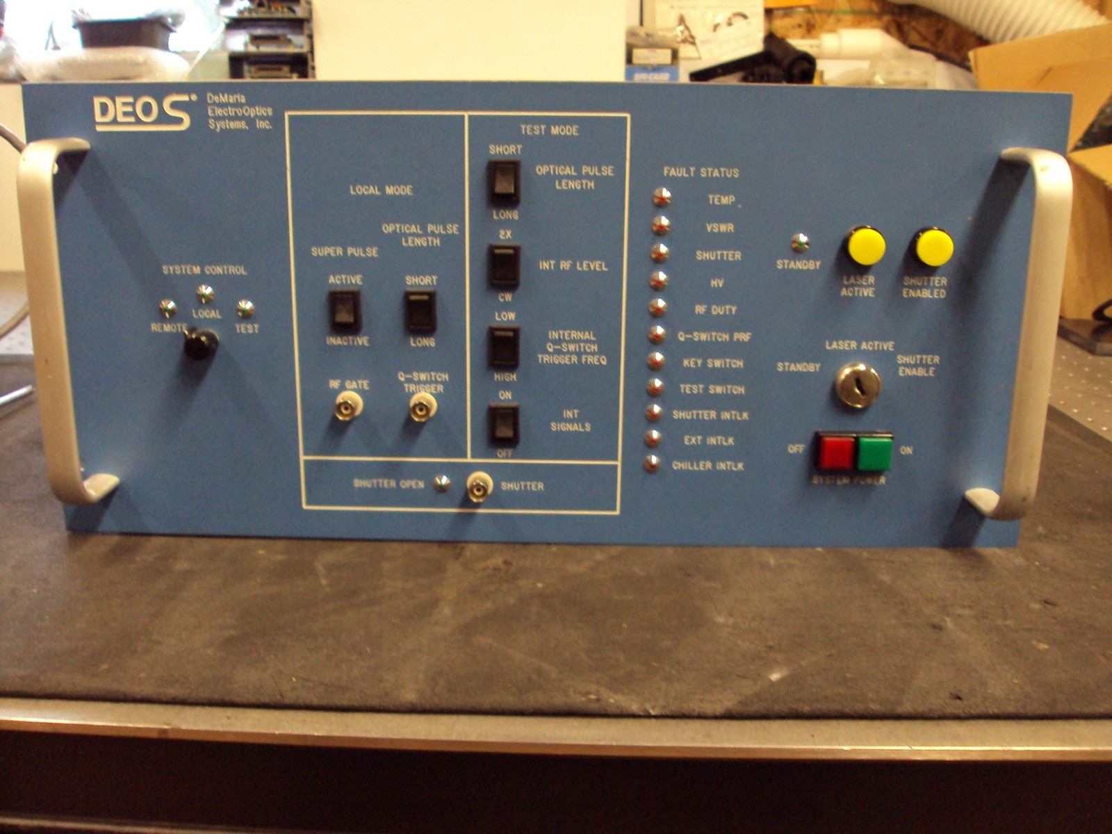 COHERENT ? DEOS GEM D1000 1100W RF POWER SUPPLY FOR Q SWITCHED CO2 LASER