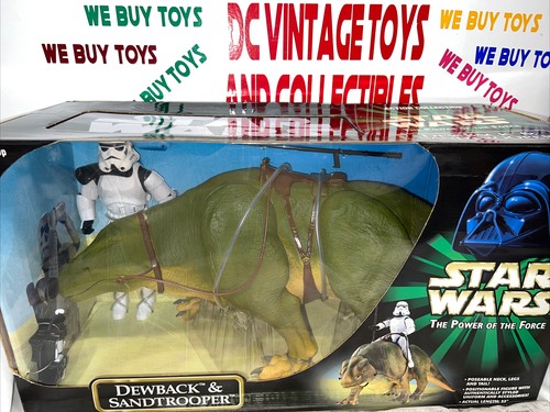 SF・ファンタジー・ホラー 00'Hasbro/12inch DEWBACK & SANDTROOPER STAR WARS POWER OF THE FORCE 12 INCH DEWBACK AND SANDTROOPER