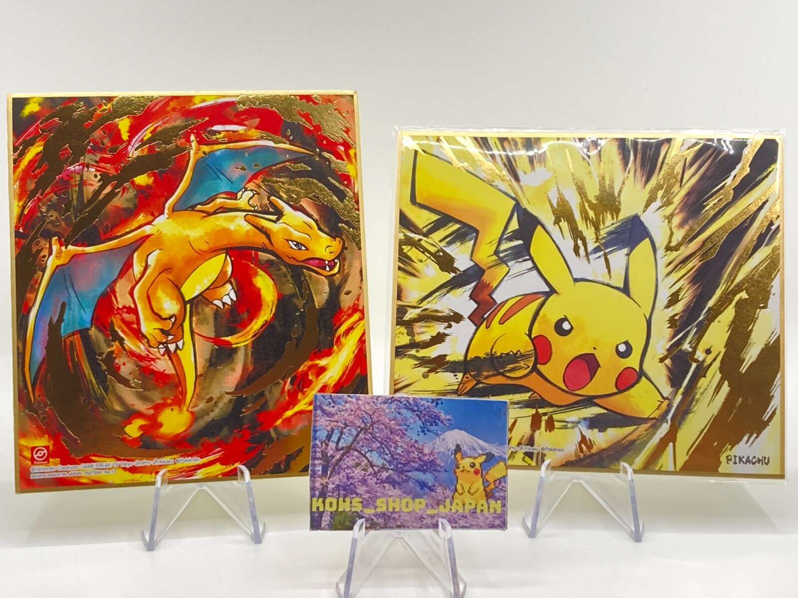 美品Charizard pokemon ART色紙　ミニ色紙　当時物 リザードン 美品Charizard pokemon ART色紙 ミニ色紙 当時物 リザードン