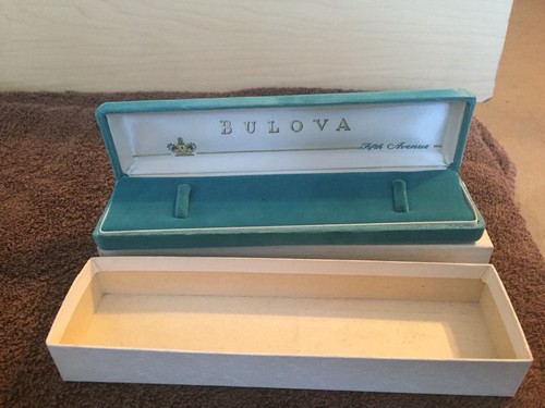 Vintage Bulova *Fifth Avenue* Long Watch Box With Outer Box Included