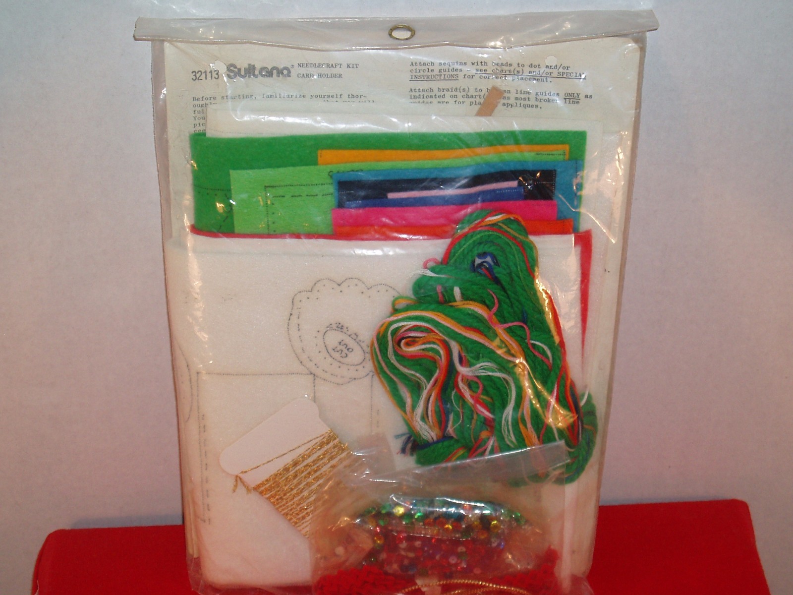 SULTANA CHRISTMAS NEEDLECRAFT 32113 SANTA'S EXPRESS CARD HOLDER Sealed NOS NIP