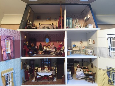 Playmobil époque Victorienne - Salon Avec Meubles Et Personnages - Vintage