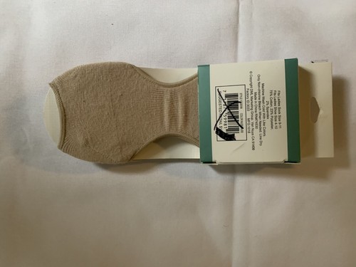 PEEP TOE LINERS 2Pair Sock Size 9-11. Shoe Size ￼4-10 Beige Color