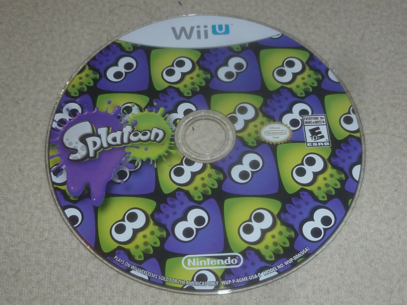 NINTENDO WII U VIDEO GAME DISC SPLATOON | eBay