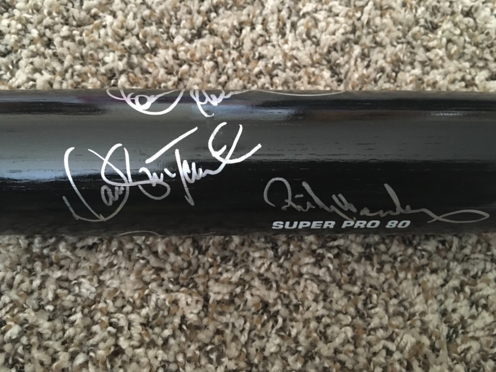 Oakland Athletics Autographed Signed Baseball Bat McGwire Henderson Eckersley A