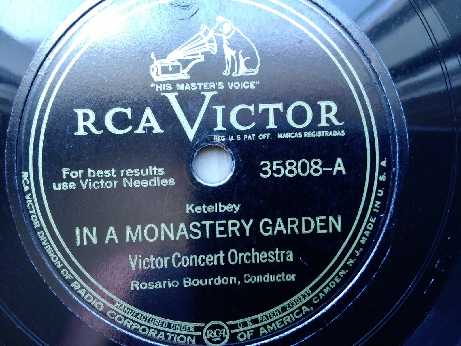 Victor Concert Orchestra 78rpm Single 12-inch RCA Victor
