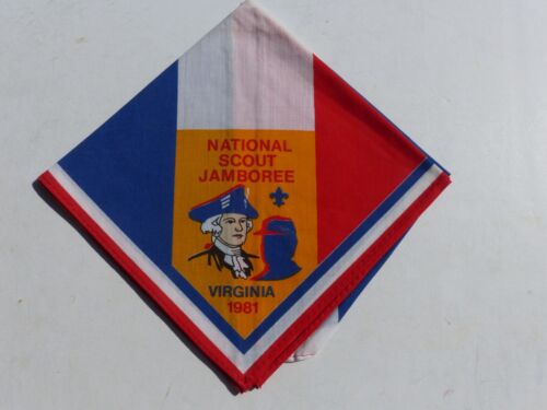 Unused 1981 National Scout Jamboree VIRGINIA Boy Scout BSA Neckerchief
