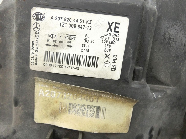 Mercedes E350 A207 10-13 Xenon Scheinwerfer Frontscheinwerfer Rechts orig. Mercedes E350 A207 10-13 17.03.2010... Bild 8