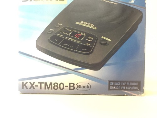 Panasonic Digital Telephone Answering System KX-TM80-B Black With Box EUC