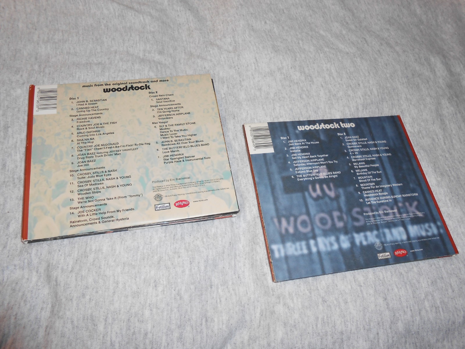 WOODSTOCK CD Lot of 2 CDS - Get Both Digipak 2 Disc Sets