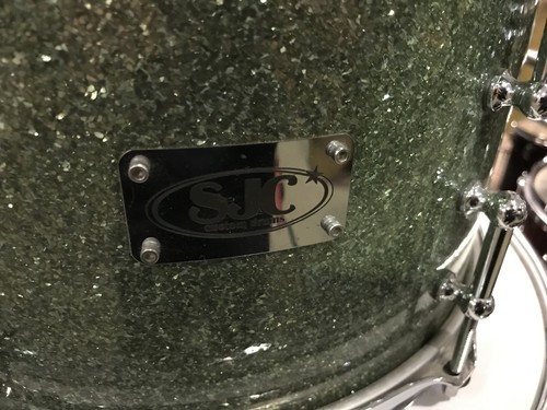 SJC SERIES IV Custom Green Sparkle 3PC Drum Kit