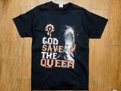 Women's Fruit of the Loom God Save the Queen Graphics T-Shirt- Sz M -New