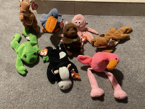LOT OF (8) 4th GENERATION TY Beanie Babies ALL WITH TAGS NO
