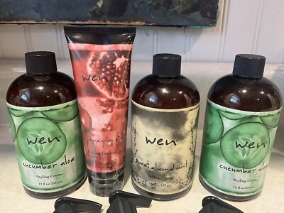 3 Wen 12oz styling creme & 1 finishing treatment creme all factory sealed +pumps