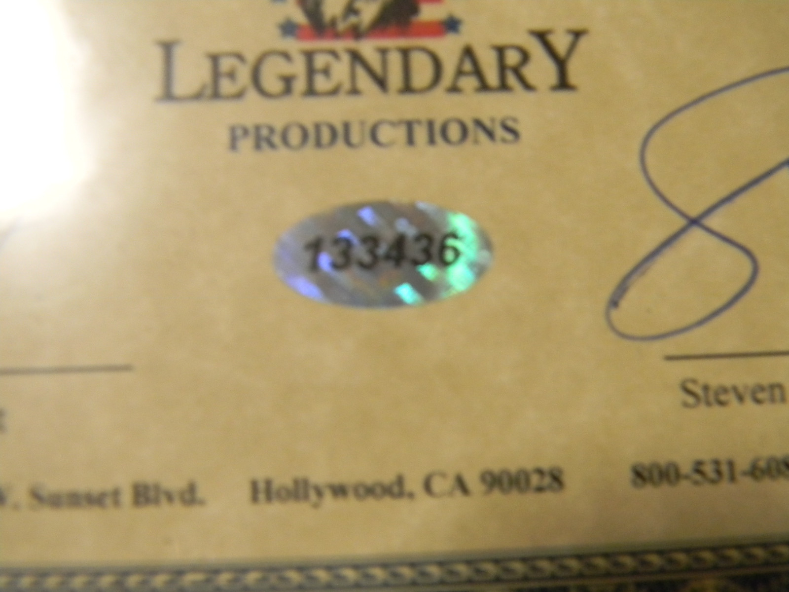 zz top signed guitar.all 3 members 8/17/07 coa