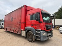 MAN TGS 26.320 2015 65 6x2 26 ton half box half curtain truck auto