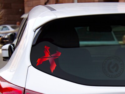 Excision Jagged X EDM Logo Vinyl Car Laptop Custom Decal / Sticker