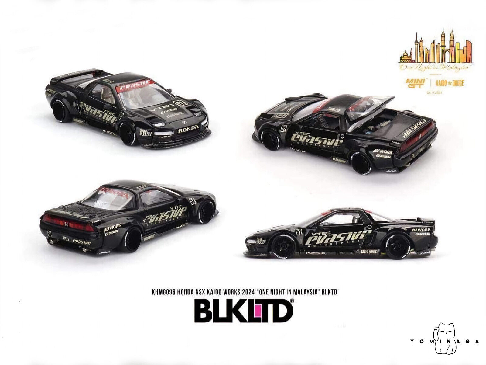 Kaido House x Mini GT BLK LTD Honda NSX NA1 One Night in Kaido House x Mini GT BLK LTD Honda NSX NA1 One Night in