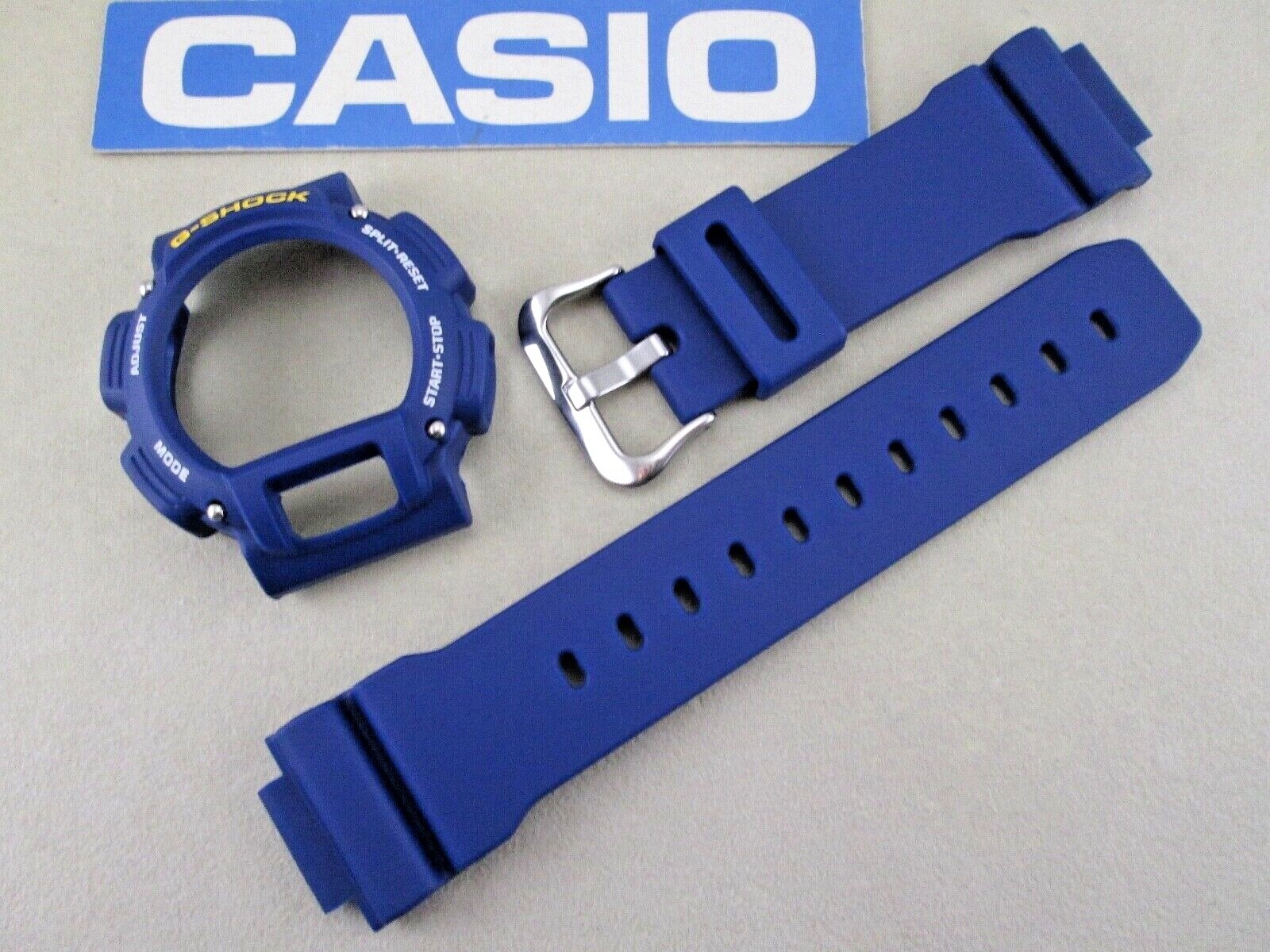 Casio G-Shock DW-9052 navy blue watch band & bezel + studs Casio G-Shock DW-9052 navy blue watch band & bezel + studs