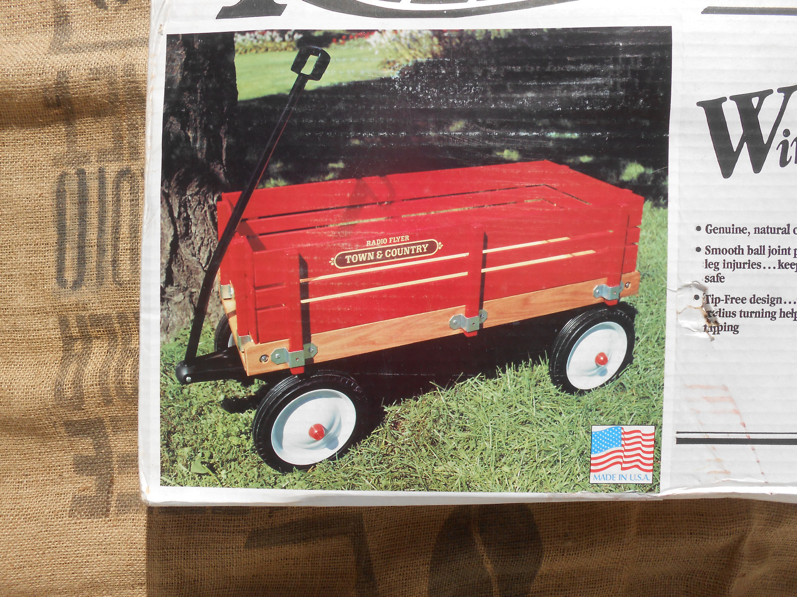 Radio Flyer TOWN & COUNTRY Model 24 Wagon • Vintage 1980's 