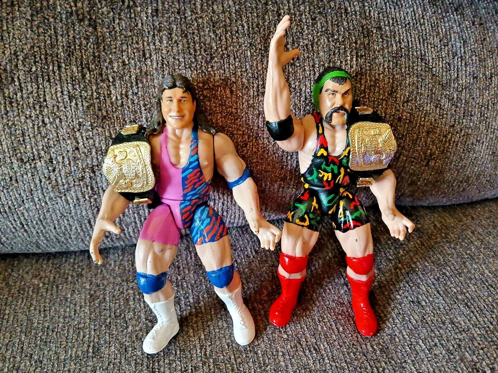 WWE Lot THE STEINER BROTHERS Action-Figure WWF Custom BCA