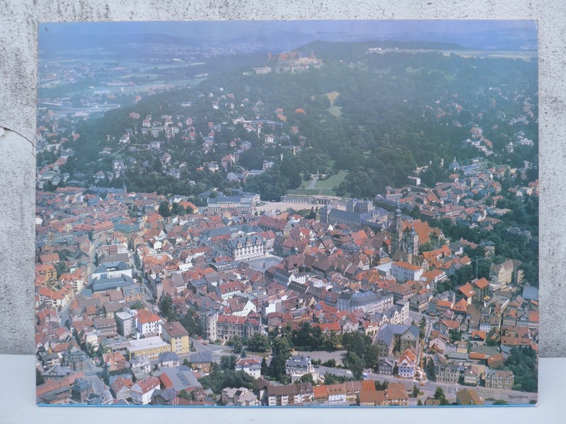 Vieux Image Photo Image AÃ©Rienne Ville Coburg Neuf Presse Env. 78 X 60 Cm Sur