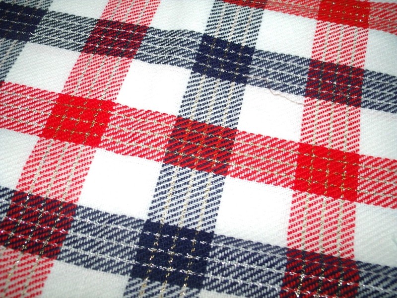 Vintage plaid fabric 46