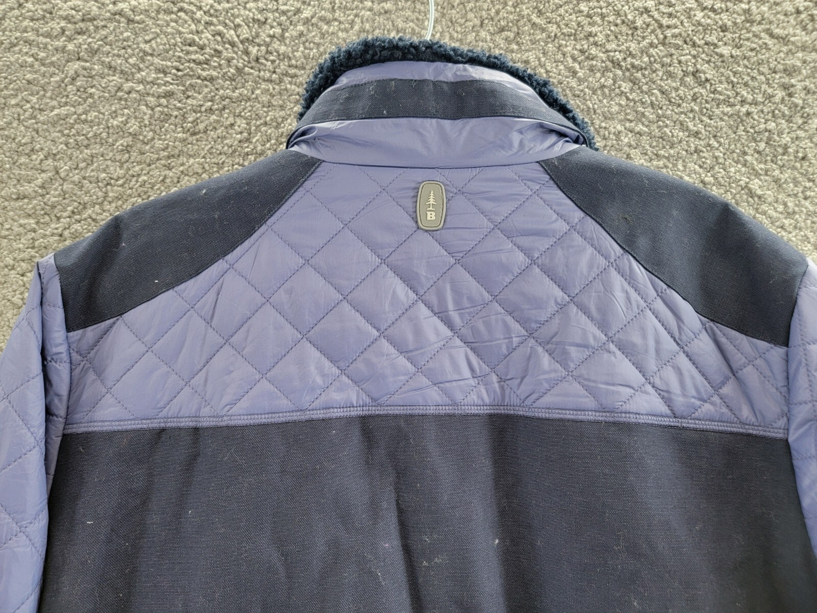 Bass Outdoor Quilted-Trim Zip Bomber Jacket Women's XS Heron - Multi Cozy Fleece - Picture 7 of 17