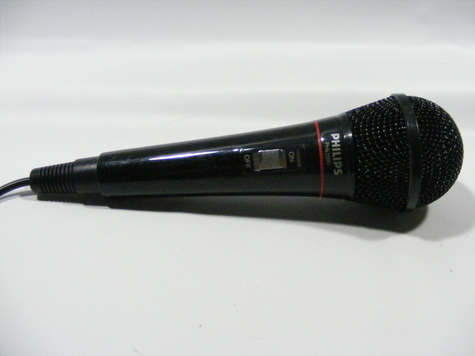 Philips PH62080 Dynamic Cable Microphone Tested Working 10' Cord Mono On Off