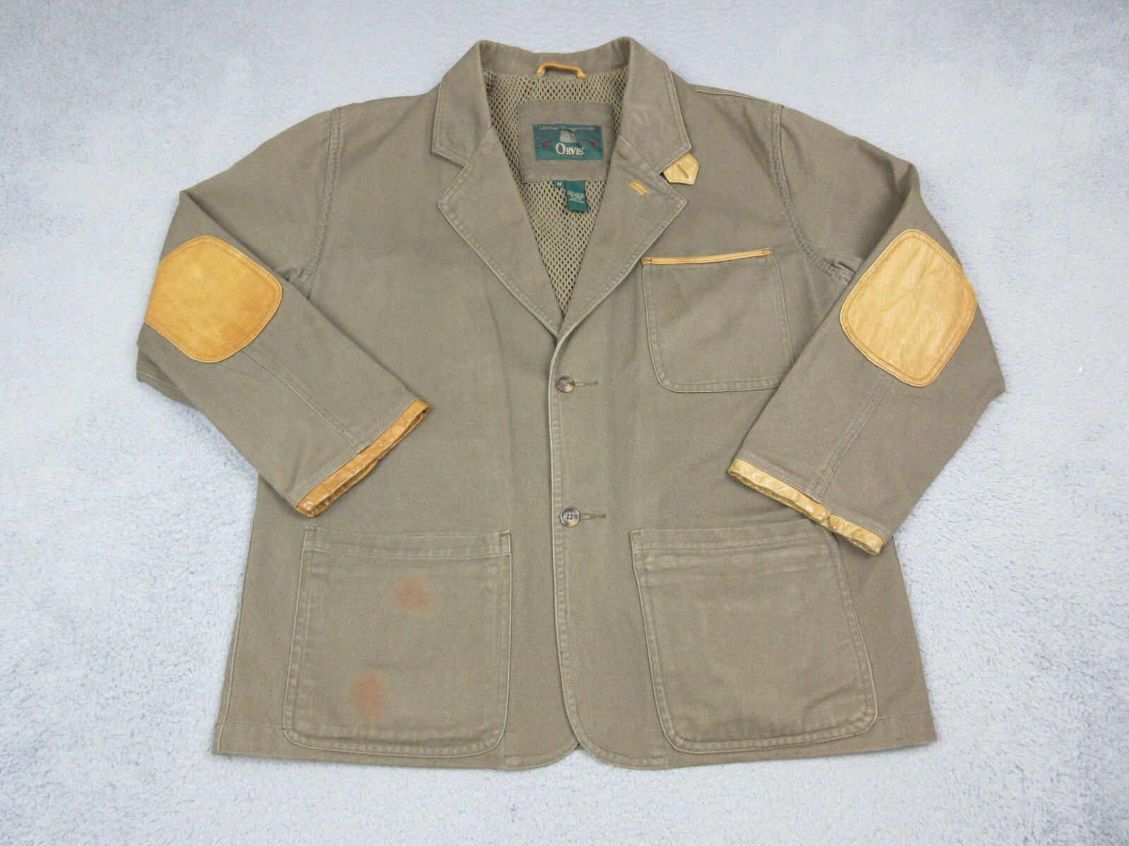 VINTAGE Orvis Jacket Mens Medium Green Outdoors Field