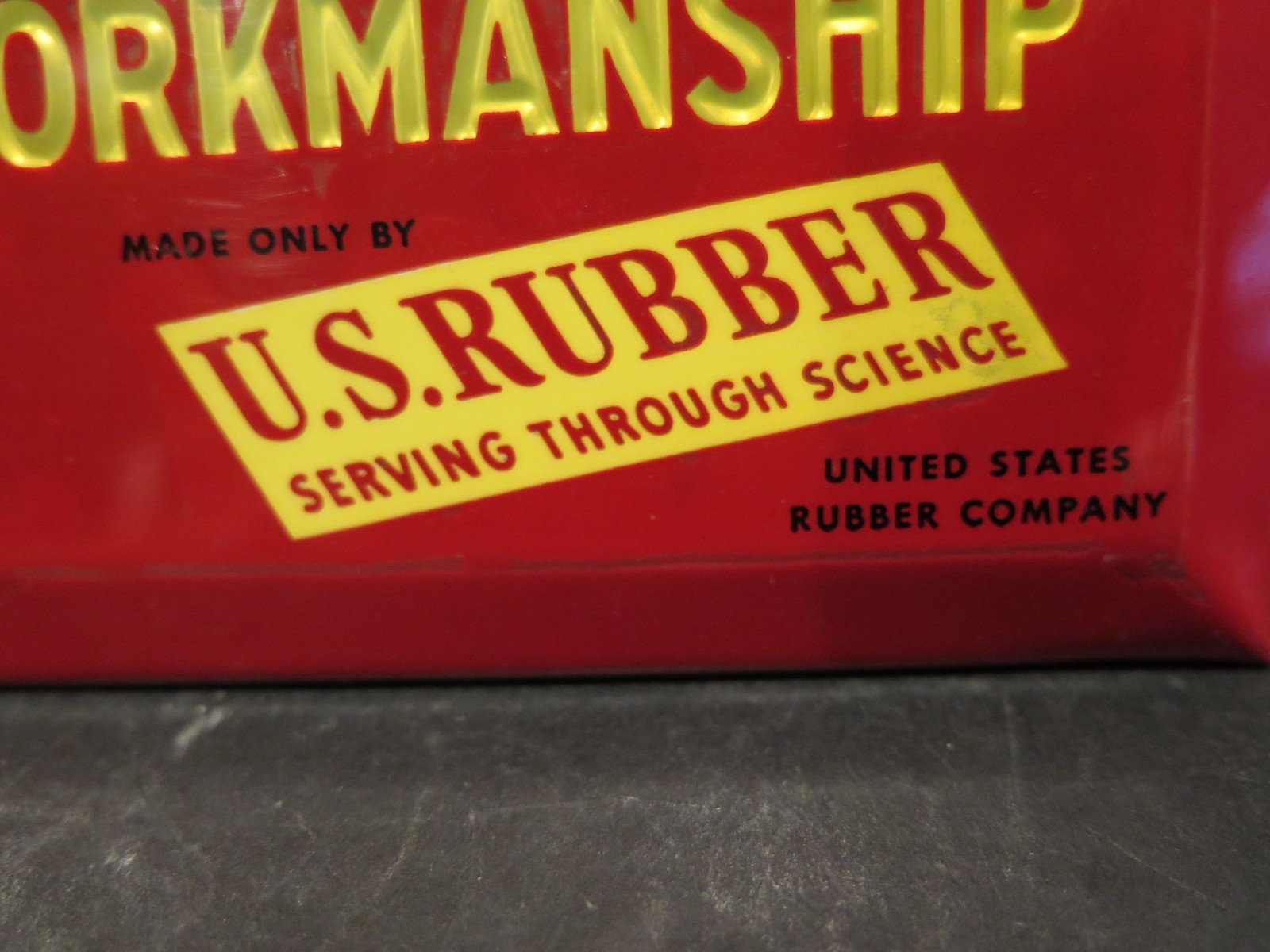 ANTIQUE Celluloid Advertising Sign WHITEHEAD HOAG U.S. RUBBER CO SHOES HEELS ADV