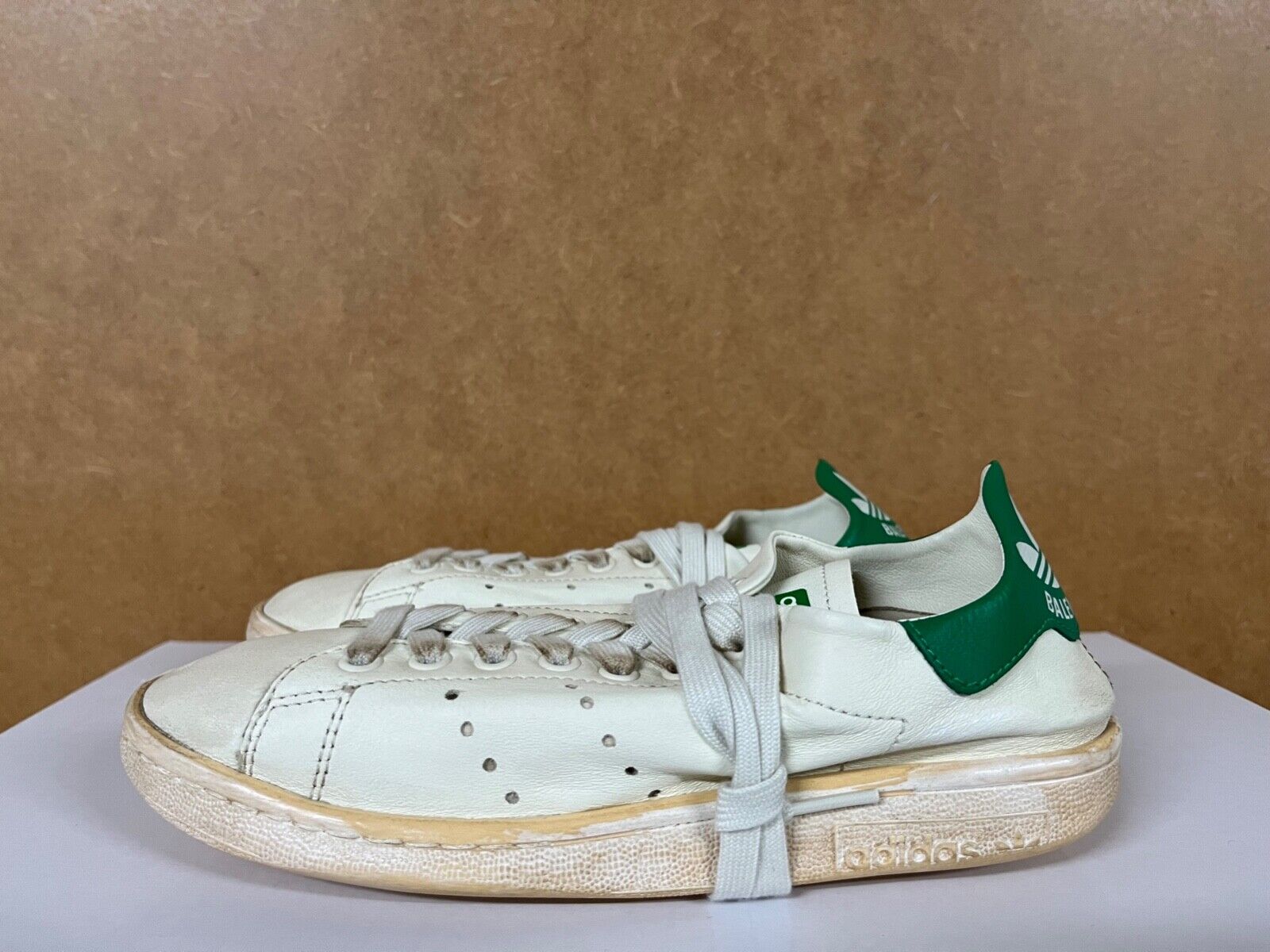 Balenciaga Adidas Stan Smith Worn Out Distressed White Green Balenciaga Adidas Stan Smith Worn Out Distressed White Green
