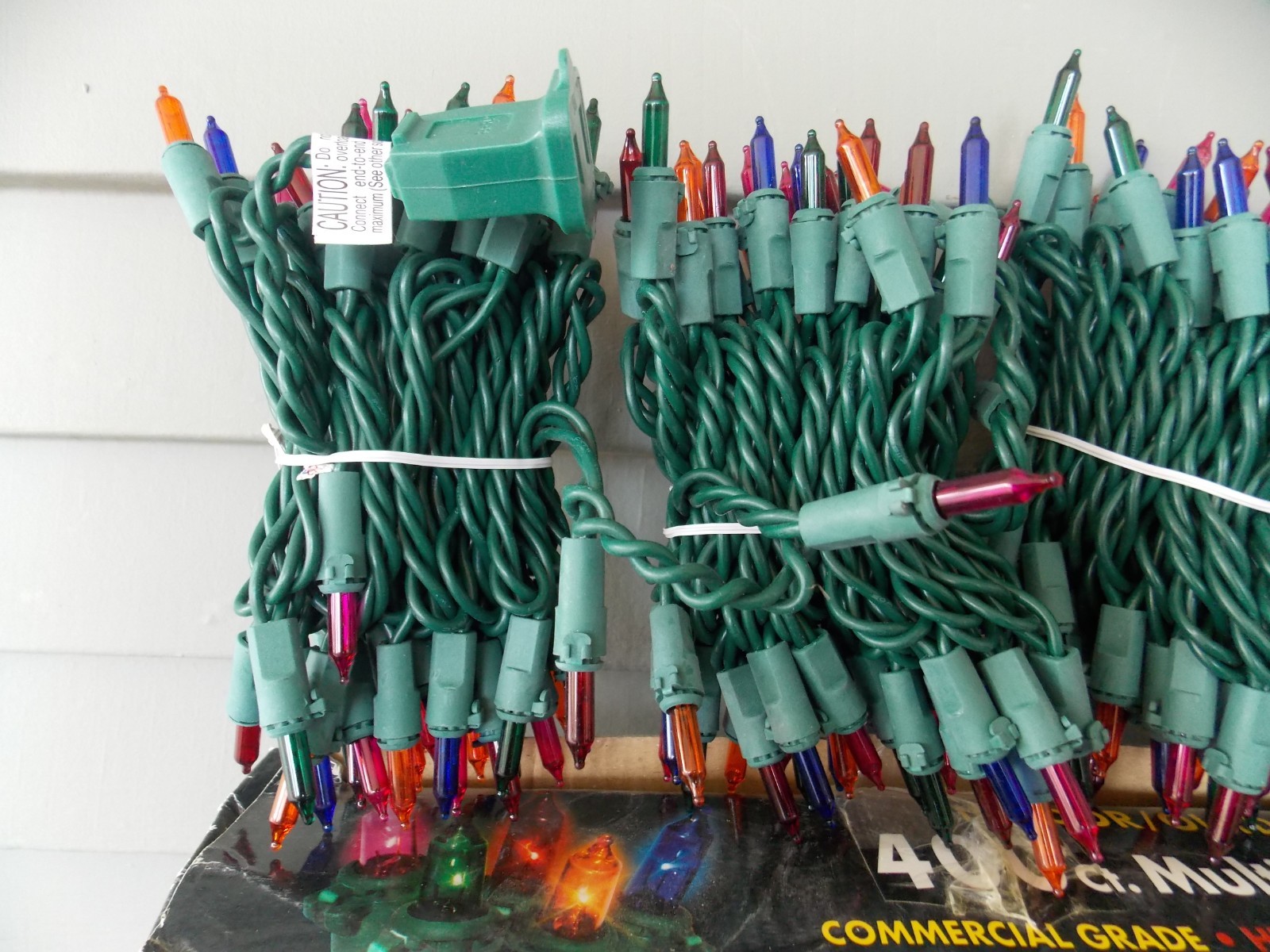 400 Multi-Color Commercial Grade Indoor/Outdoor Mini Christmas Lights 2 Sets 200