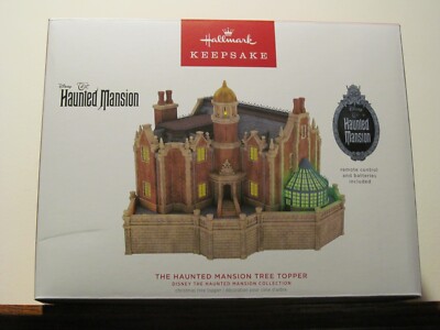 HAUNTED MANSION HALLMARK KEEPSAKE TREE TOPPER DISNEY 2023 NIB LIGHTS AND SOUND
