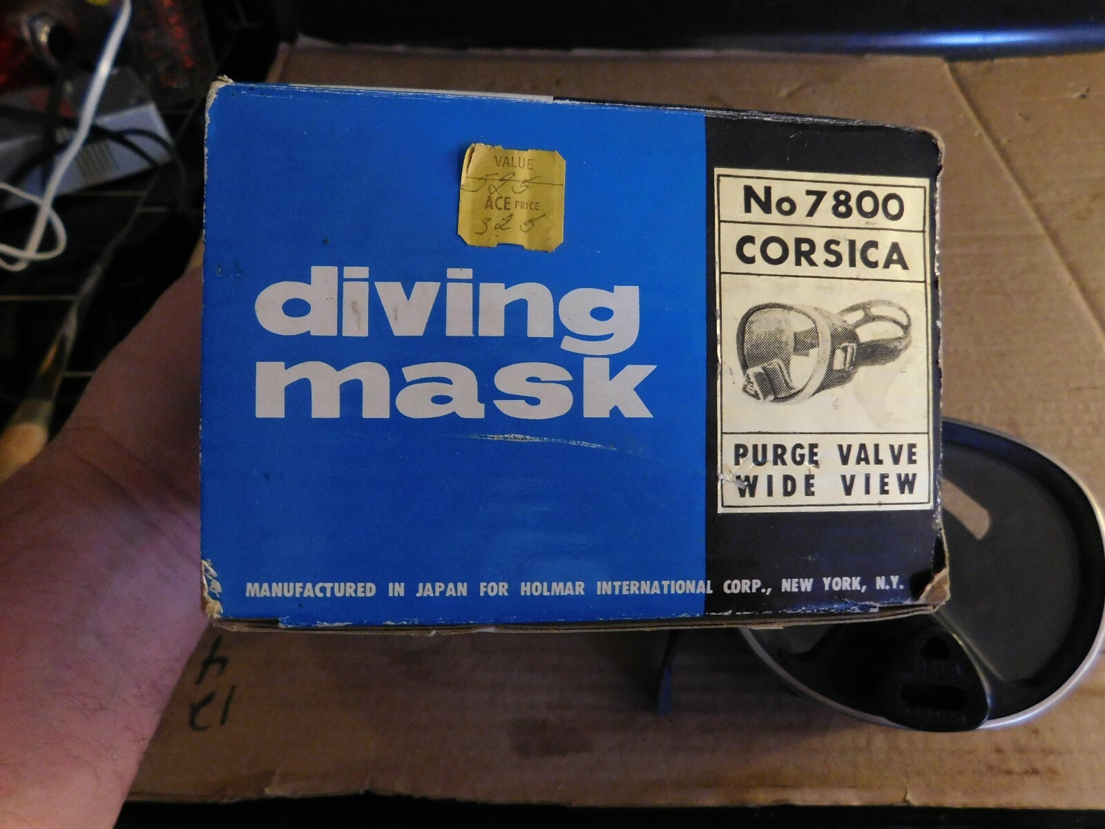 VINTAGE HOLMAR CORSICA 7800 DIVING MASK IN BOX