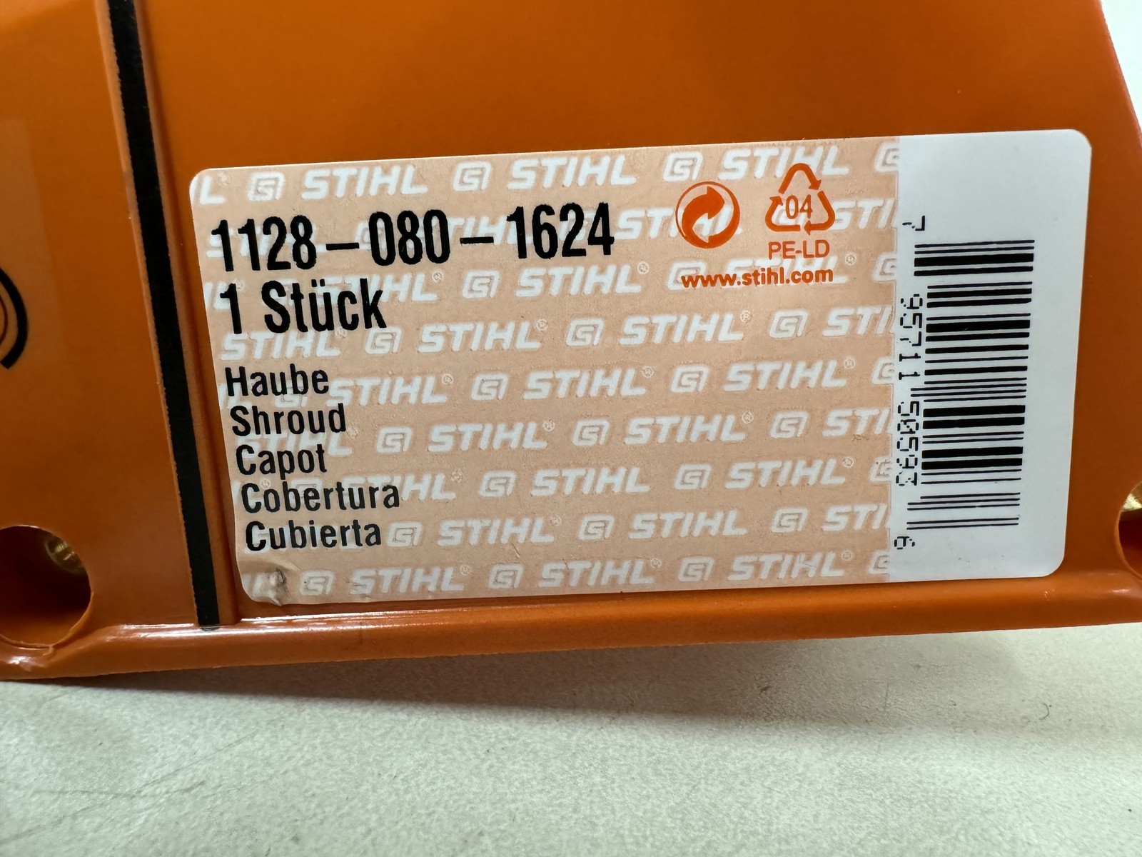 STIHL OEM CYLINDER TOP SHROUD COVER 1128 080 1624  FOR CHAINSAW 044 MS440  VW R - Picture 6 of 6