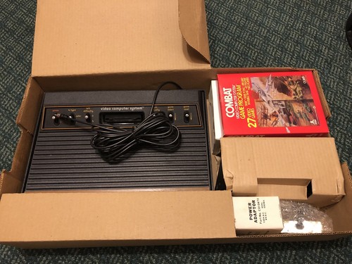 Atari 2600 Vcs Console Factory Reconditioned Sunnyvale 6 Switch 100% Cib Rare