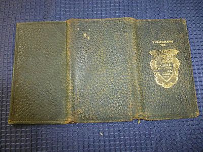 Vintage Tri Fold Wallet Advertising National Fidality Casualty Company Telegraph