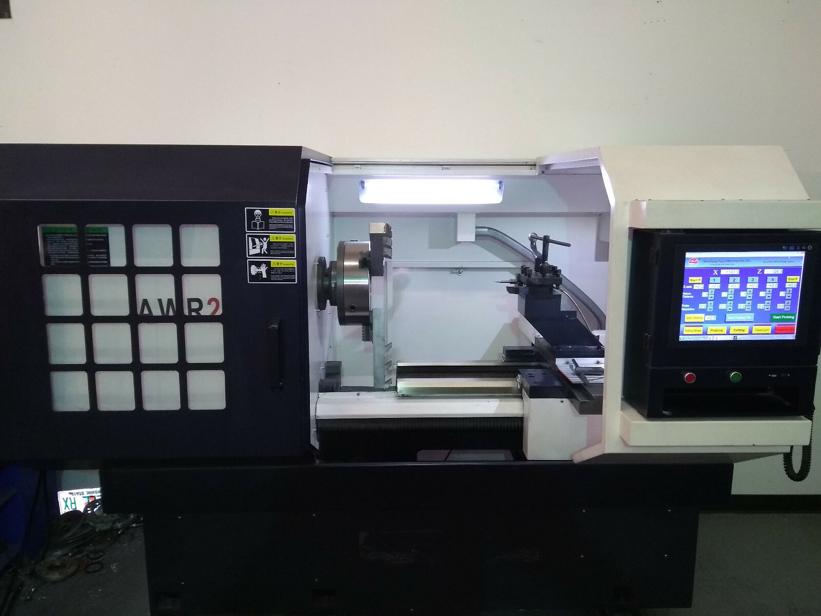 CNC lathe wheel repair machine. 2016 newest technology available.Only 126 hours
