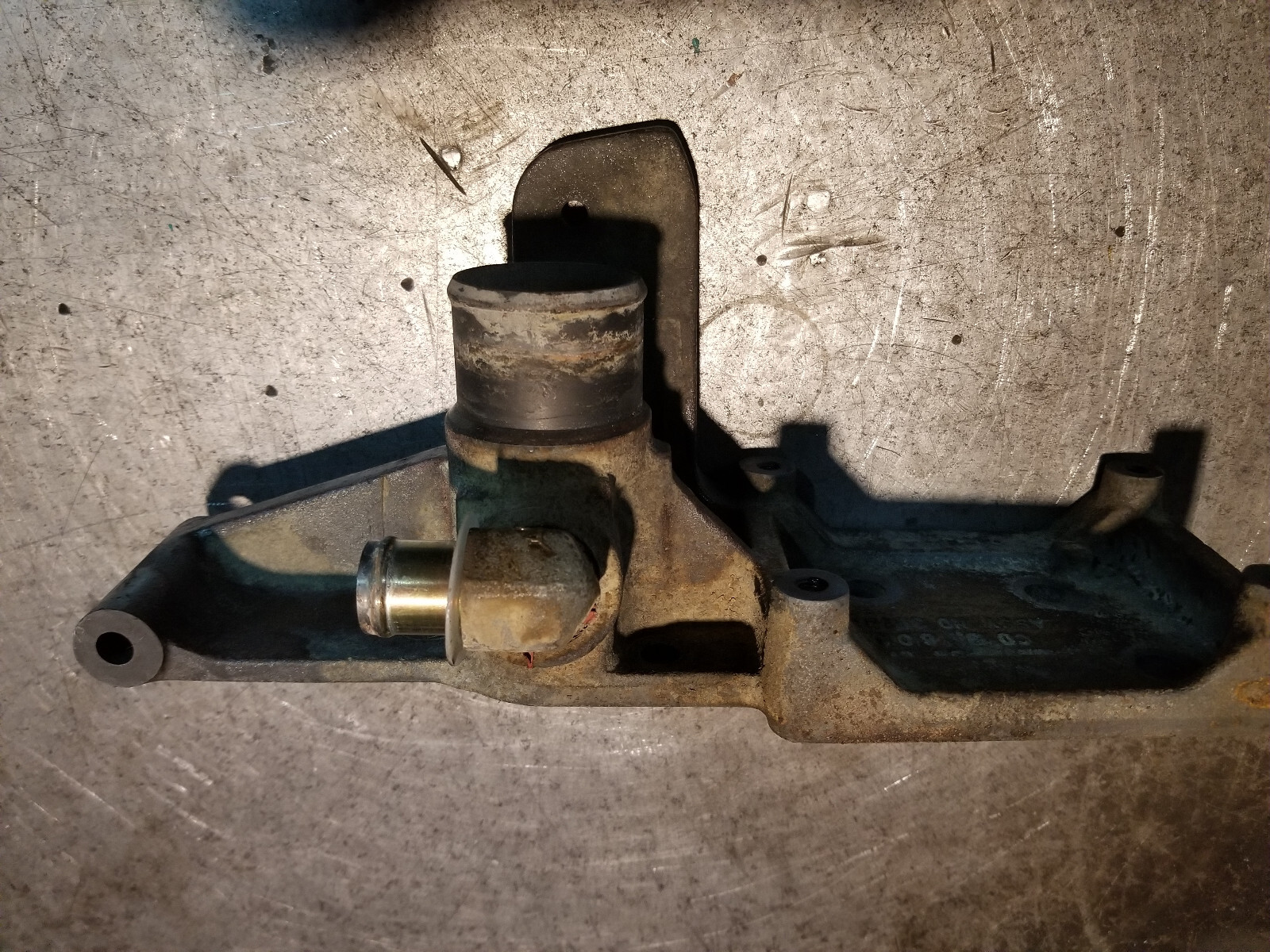 03-07 Dodge Ram Cummins 5.9L Engine 3974354 Ac compressor bracket 3974355 - Picture 5 of 5