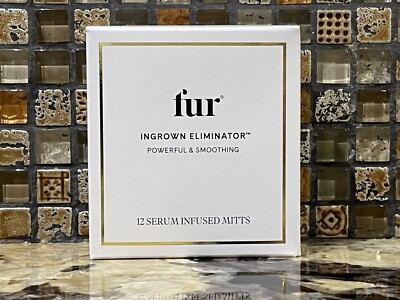 FUR Ingrown Eliminator Full Size 12 Serum Infused Mitts New in Box $24 Retail