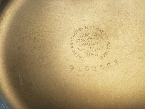 1947 Elgin 17 Jewel Pocket Watch ~ Size 16s ~ Works