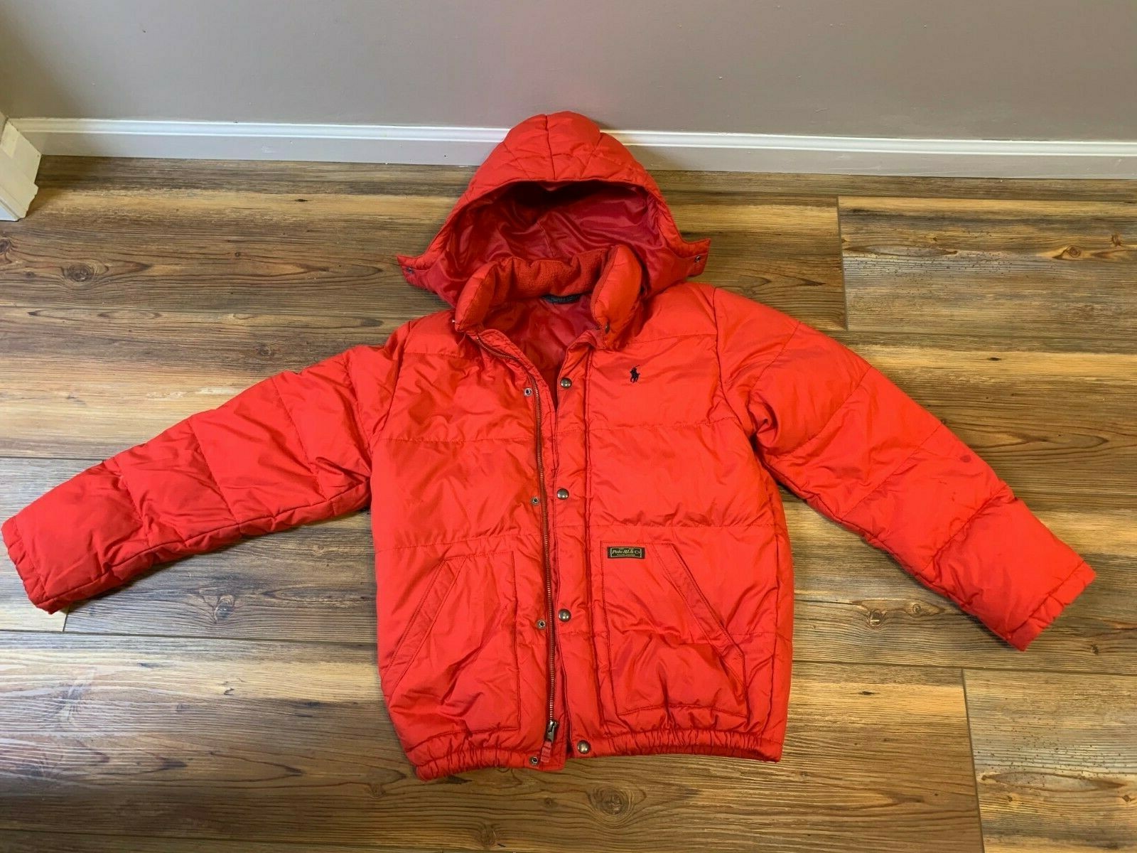 Polo Ralph Lauren 赤 ジャケット 160 POLO RALPH LAUREN Red Full Zip Polartec Bi-Swing Fleece