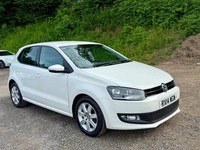 2014 VOLKSWAGEN POLO 1.4 MATCH DSG AUTO 5DR WHITE VW AUTOMATIC 2 OWNERS FSH A/C