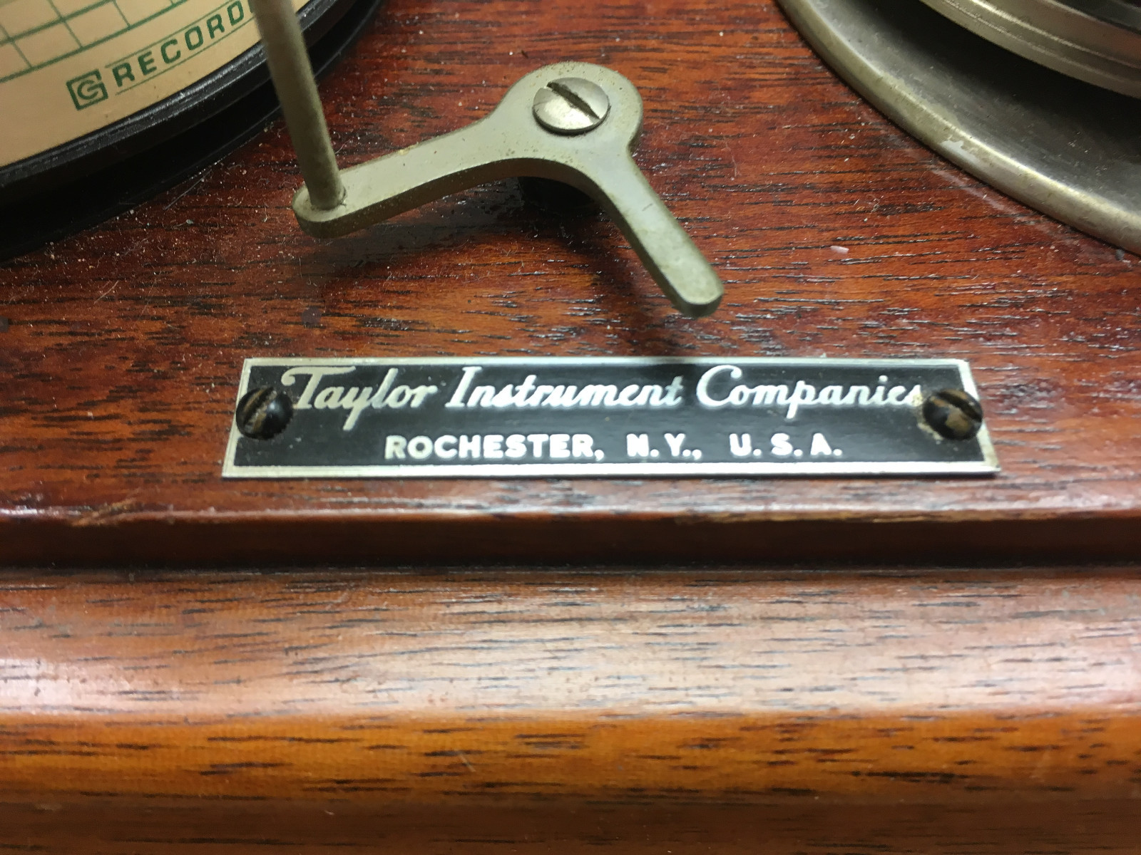 Vintage Taylor Instrument Company Barometer w/ Charts Rochester NY