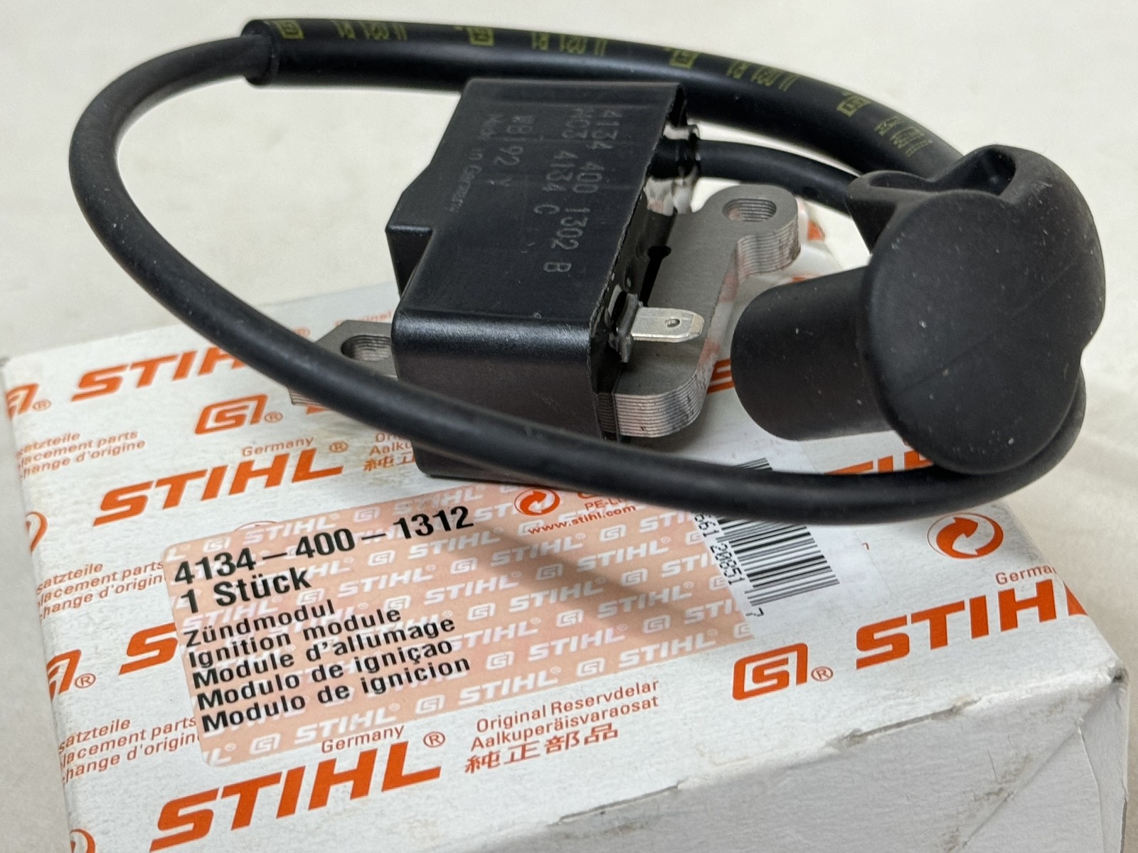 STIHL OEM IGNITION MODULE 4134 400 1312 FOR HT 250 , FS 120 R , FS250R - Picture 2 of 3