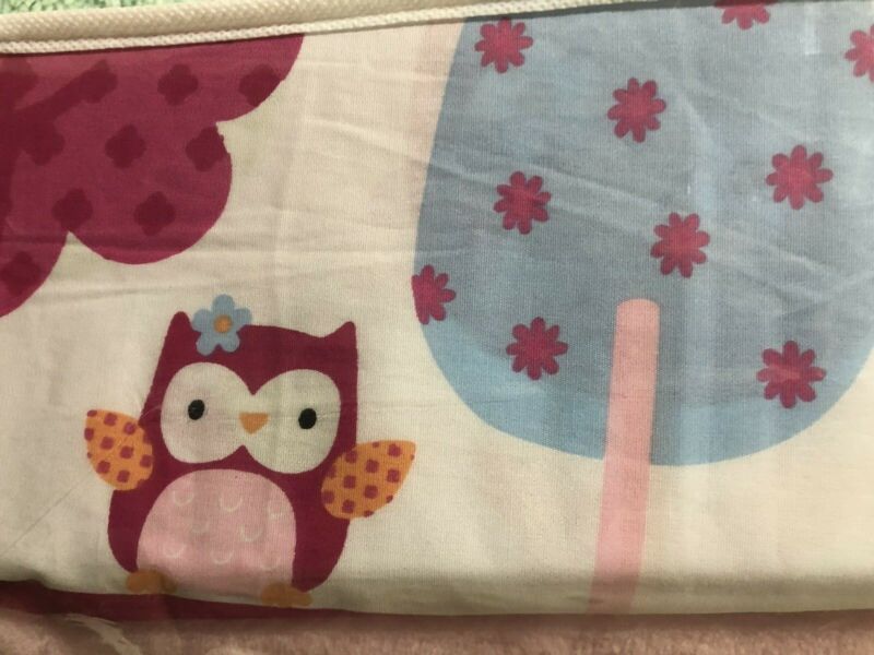 Circo Up We Go Girls Crib Nursery Bedding Set 4 Pc Bunny Owl Pink